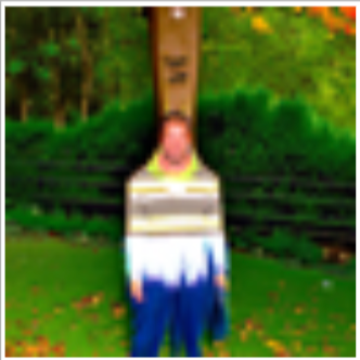 Illusion upright: man mid fall