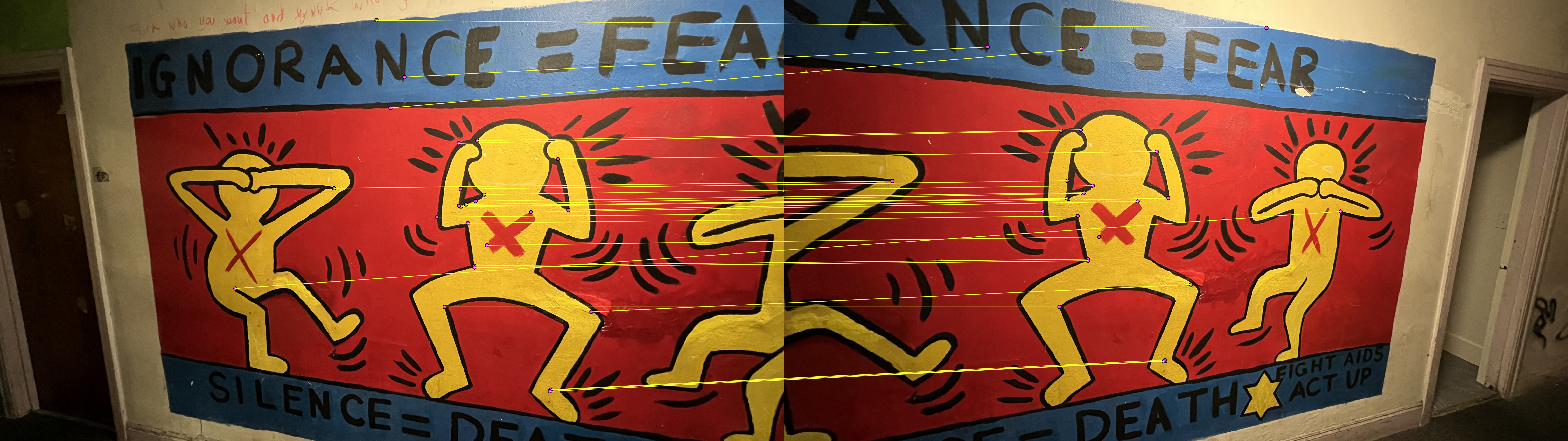 Mural feature matches